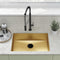 Swiss Madison Tourner 27 x 19 Stainless Steel, Single Basin, Undermount Kitchen Sink in Gold