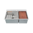 Swiss Madison Ravi Dual Basin 33 x 22 Topmount Kitchen Workstation Sink