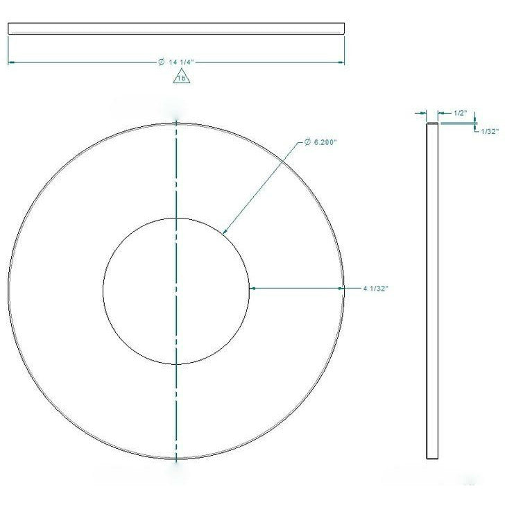 Drolet ROUND WALL TRIM COLLAR SINGLE WALL BLACK - 6''˜ SP00150