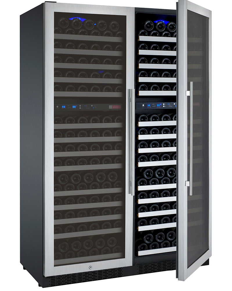 Allavino - 47" 344-Bottle Four-Zone Side by Side Wine Cooler (BF 2X-VSWR172) FlexCount II Tru-Vino