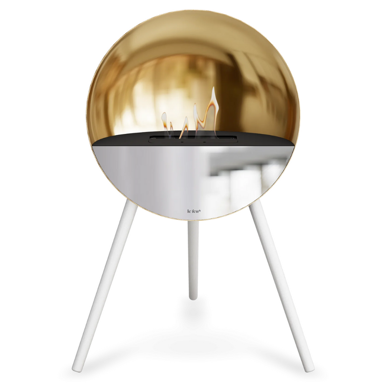 Le Feu EYE Bioethanol Fireplace - Chromed Rose Gold