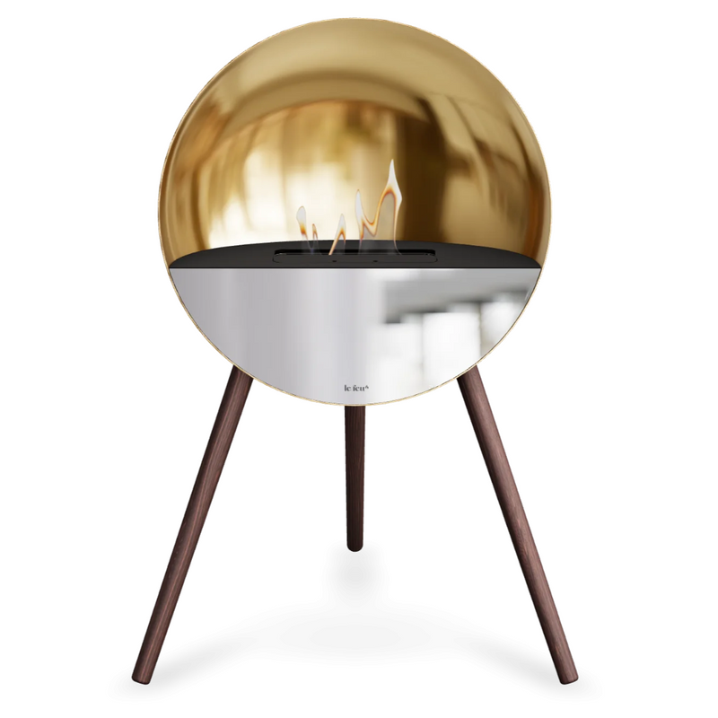 Le Feu EYE Bioethanol Fireplace - Chromed Rose Gold