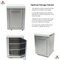 Mont Alpi 400 Deluxe Island with Fridge Cabinet / 4-Burner Grill, 2 Infrared Burners, Fridge, Stainless Steel / MAi400-DFC