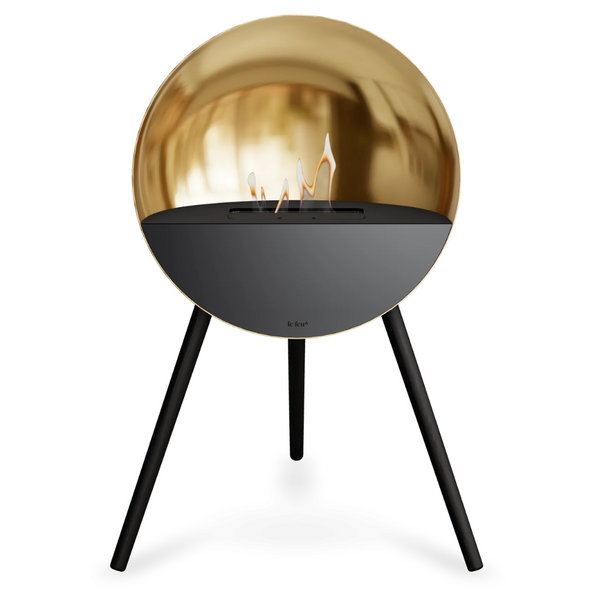 Le Feu EYE Bioethanol Fireplace - Chromed Rose Gold