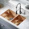 Swiss Madison Rivage 33 x 20 Stainless Steel, Dual Basin, Undermount Kitchen Sink in Rose Gold