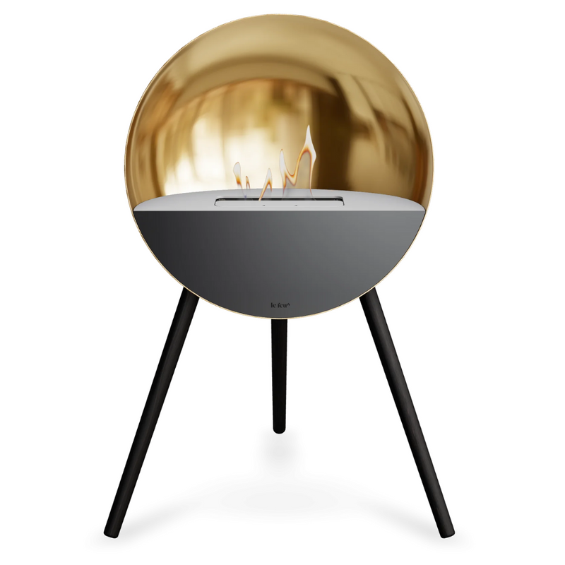 Le Feu EYE Bioethanol Fireplace - Chromed Rose Gold