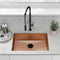 Swiss Madison Tourner 26 x 18 Stainless Steel, Single Basin, Undermount Kitchen Sink, Rose Gold