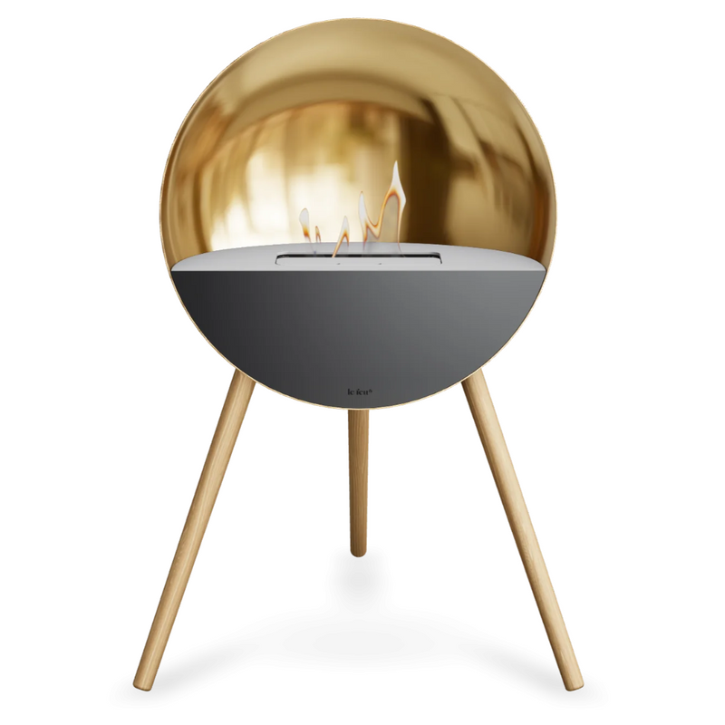 Le Feu EYE Bioethanol Fireplace - Chromed Rose Gold