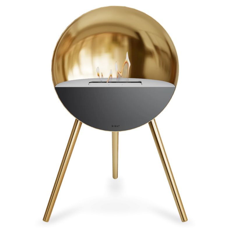 Le Feu EYE Bioethanol Fireplace - Chromed Rose Gold