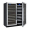 Allavino - 47"  242-Bottle Four-Zone FlexCount II Tru-Vino Side by Side Stainless Steel Wine Cooler (BF 2X-VSWR121-2S20)