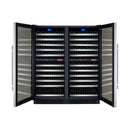 Allavino - 47"  242-Bottle Four-Zone FlexCount II Tru-Vino Side by Side Stainless Steel Wine Cooler (BF 2X-VSWR121-2S20)