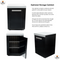 Mont Alpi 805 Black Stainless Steel Island with Beverage Center, Fridge Cabinet, and 90 Degree Corner / 6-Burner Grill, 2 Infrared Burners, Sink, 2 Fridges / MAi805-BSS90BEVFC