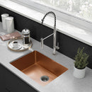 Swiss Madison Rivage 23 x 18 Stainless Steel, Single Basin, Undermount Kitchen Sink, Rose Gold