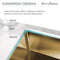 Swiss Madison Tourner 26 x 18 Stainless Steel, Single Basin, Undermount Kitchen Sink, Gold