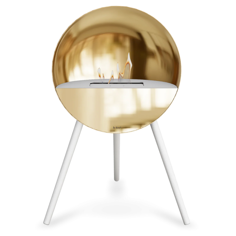 Le Feu EYE Bioethanol Fireplace - Chromed Rose Gold