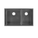 Swiss Madison Rivage 33 x 20 Stainless Steel, Dual Basin, Undermount Kitchen Sink in Black