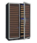 Allavino - 48"  346-Bottle Three-Zone FlexCount Classic II Tru-Vino Side by Side Wine Cooler (BF 3Z-YHWR7274-S20)