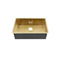 Swiss Madison Tourner 27 x 19 Stainless Steel, Single Basin, Undermount Kitchen Sink in Gold