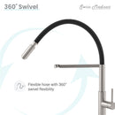 Swiss Madison Troyes Single Handle, Pull-Down Kitchen Faucet in Brushed Nickel