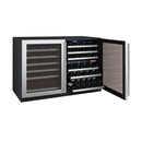 Allavino - 47"  112-Bottle Three-Zone FlexCount II Tru-Vino Side by Side Stainless Steel Wine Cooler (BF 3Z-VSWR5656-S20)