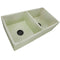 Nantucket Vineyard 33" Fireclay Farmhouse Sink Double Bowl Light Green FCFS3318D-ShabbyGreen