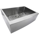 Nantucket Pro Series 30" Stainless Steel Farmhouse Sink 16 Gauge APRON302010-SR-16