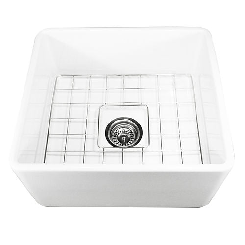 Nantucket Cape 20" Fireclay Farmhouse Sink White T-FCFS20