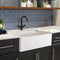 Nantucket 33 Inch Farmhouse Fireclay Sink with white Finish FCFS3320-FL