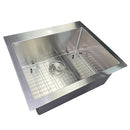 Nantucket Pro Series 25" Drop In/Topmount 304 Stainless Steel Kitchen Sink with Accessories 16 Gauge SR2522-16