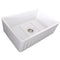 Nantucket 33 Inch Farmhouse Fireclay Sink with white Finish FCFS3320-FL