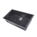 Nantucket Plymouth 30" Granite Composite Kitchen Sink Black PR3018-BL