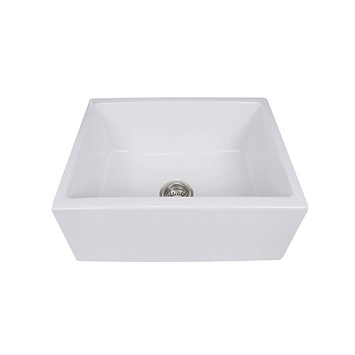 Nantucket Cape 24" Fireclay Farmhouse Sink White Hyannis-24