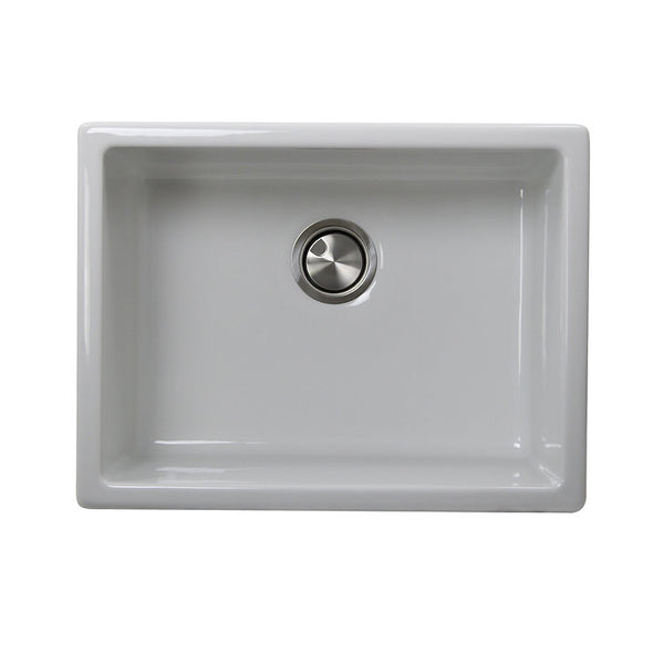 Nantucket 24 x18 Dual Mount Italian made Fireclay Sink Orleans2418