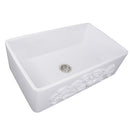 Nantucket Vineyard 33" Fireclay Farmhouse Sink White FCFS3320S-Filigree