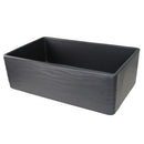 Nantucket Vineyard 33" Fireclay Farmhouse Sink Matte Black FCFS3320S-MB-Waves