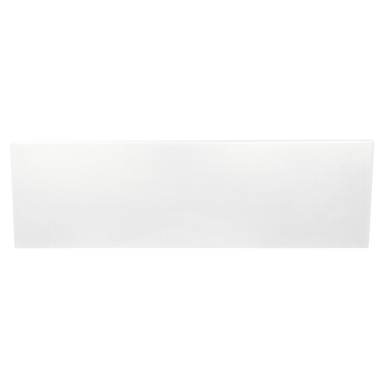 Nantucket 30 Inch White Fireclay Farmhouse Sink Offset Drain with Grid FCFS3018W-OSD