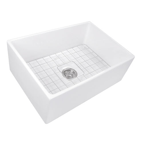 Nantucket Cape 27" Fireclay Farmhouse Sink White T-FCFS27