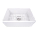 Nantucket Cape 27" Fireclay Farmhouse Sink White T-FCFS27