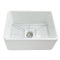 Nantucket Cape 24" Fireclay Farmhouse Sink White T-FCFS24