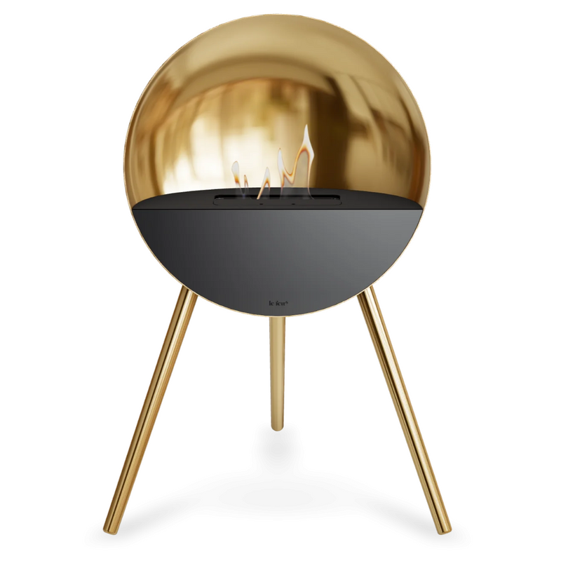 Le Feu EYE Bioethanol Fireplace - Chromed Rose Gold