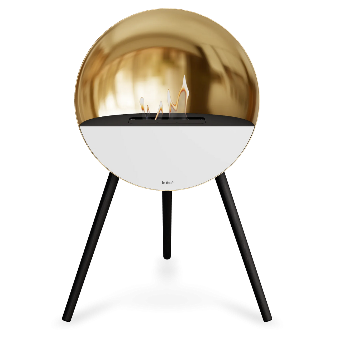 Le Feu EYE Bioethanol Fireplace - Chromed Rose Gold