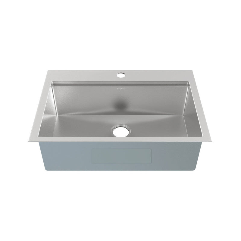 Swiss Madison Ravi Single Basin 33 x 22 Topmount Kitchen Workstation Sink