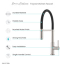 Swiss Madison Troyes Single Handle, Pull-Down Kitchen Faucet in Brushed Nickel