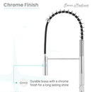 Swiss Madison Chalet Single Handle, Pull-Down Kitchen Faucet in Chrome