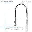 Swiss Madison Nouvet Single Handle, Pull-Down Kitchen Faucet in Chrome