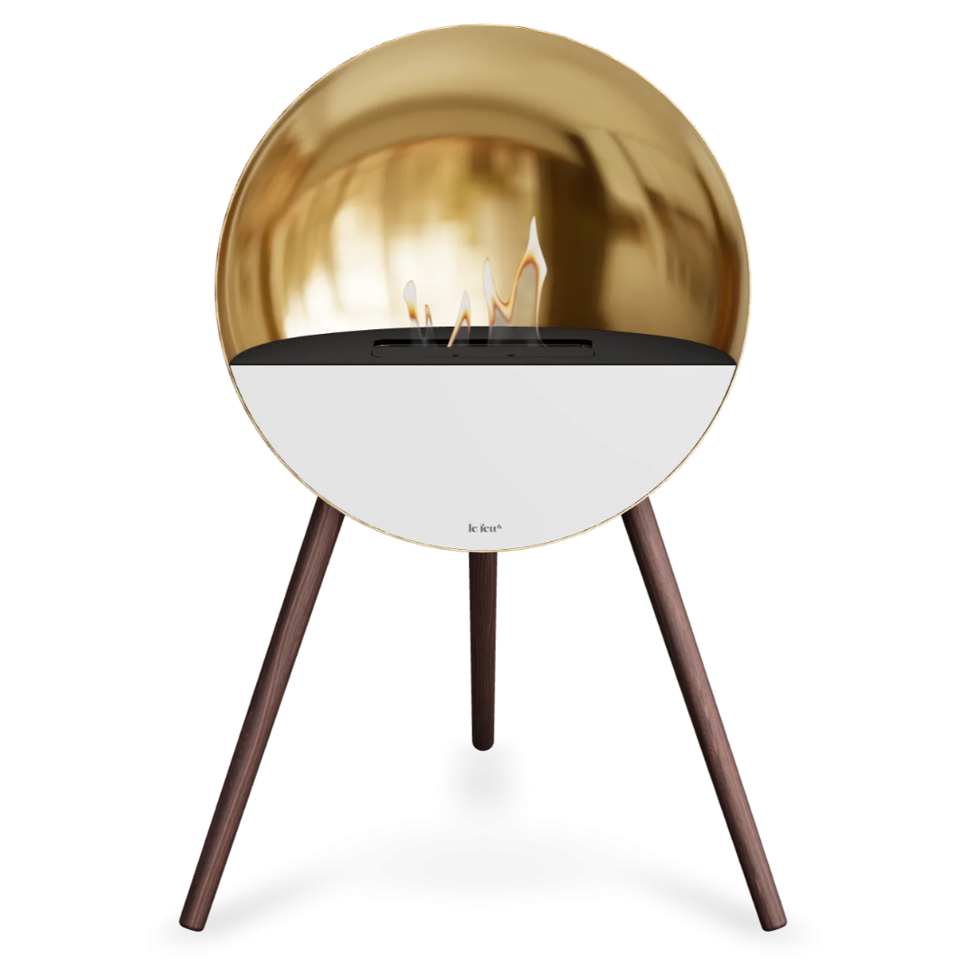 Le Feu EYE Bioethanol Fireplace - Chromed Rose Gold