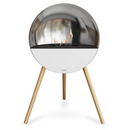 Le Feu EYE Bioethanol Fireplace - Chromed Silver