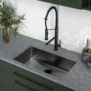 Swiss Madison Rivage 30 x 18 Stainless Steel, Single Basin, Undermount Kitchen Sink,Black