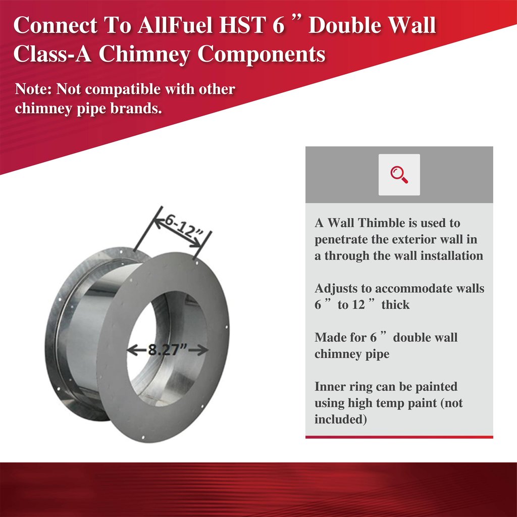 ComfortBilt AllfuelHST Wall Thimble For 6