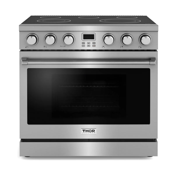 Thor Kitchen 36-Inch Electric Range with 6.0 cu. ft. Convection Oven in Stainless Steel (ARE36)